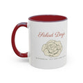Salad Days Mug in Maroon, left side