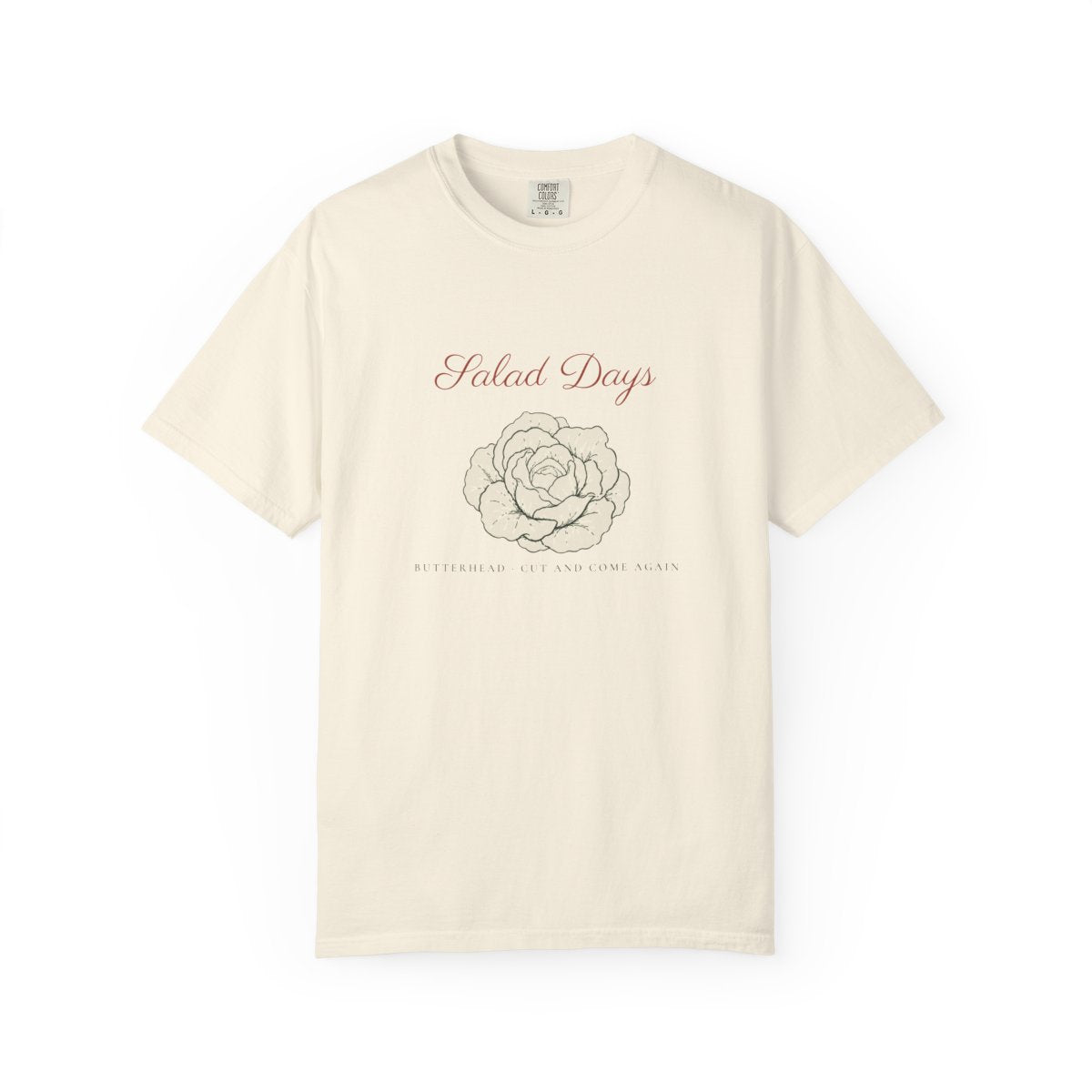 Salad Days Tee in Ivory, front view