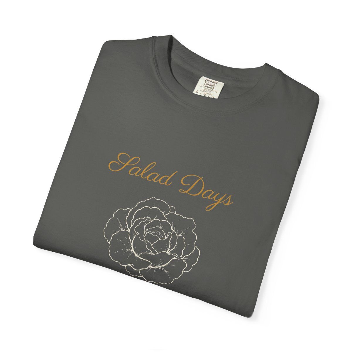 Salad Days Tee in Pepper, folded