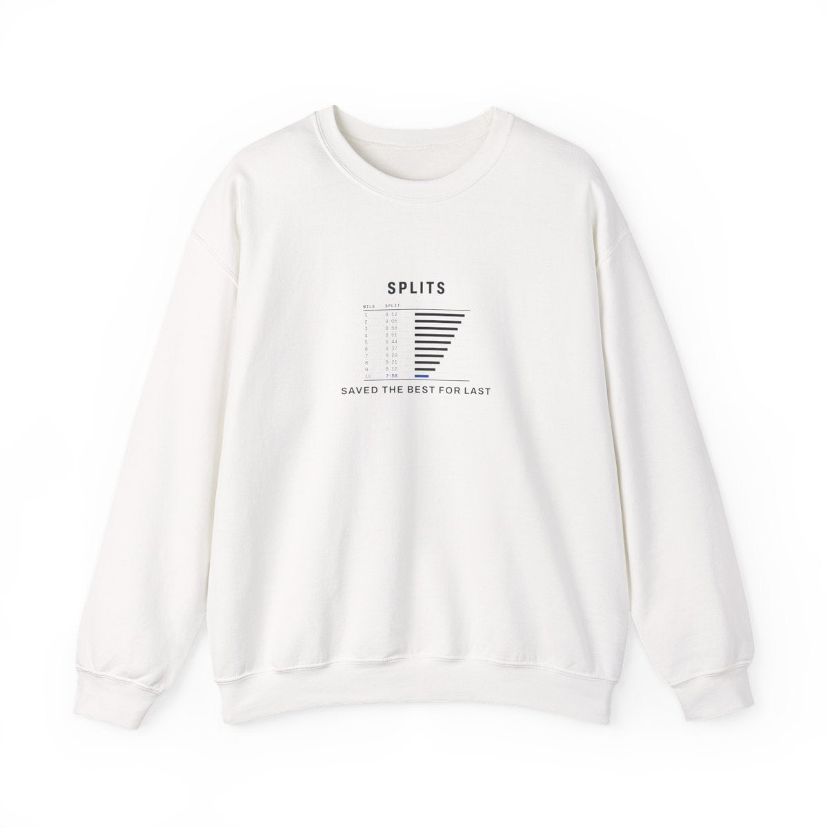 Saved the Best for Last Crewneck in White, front view