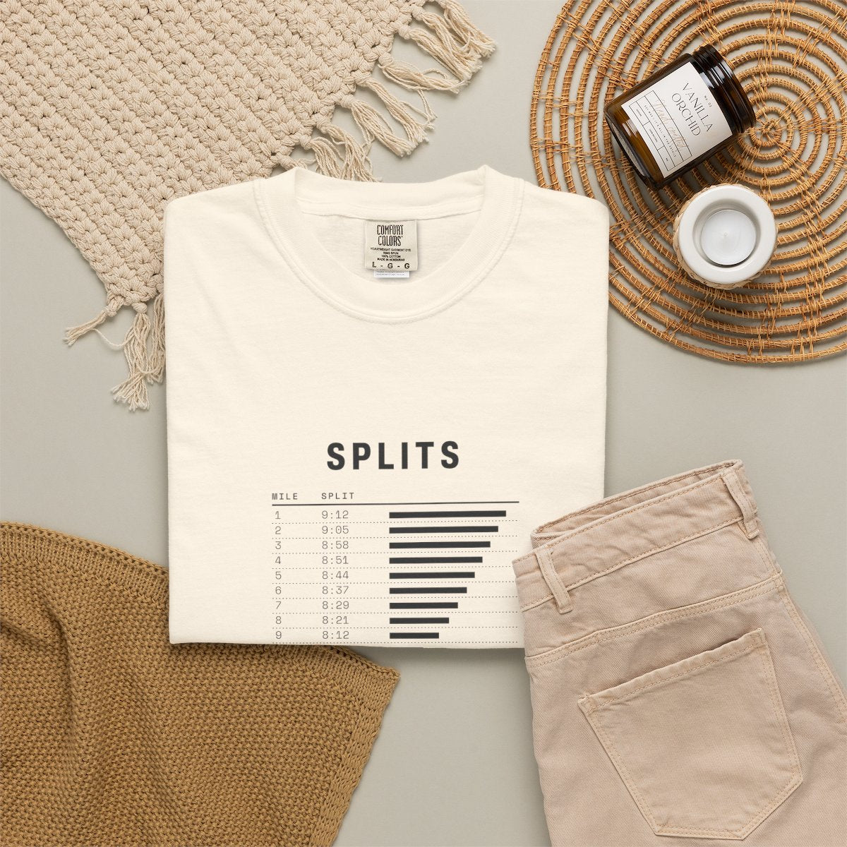 Saved the Best for Last Tee in Ivory, fabric and print detail