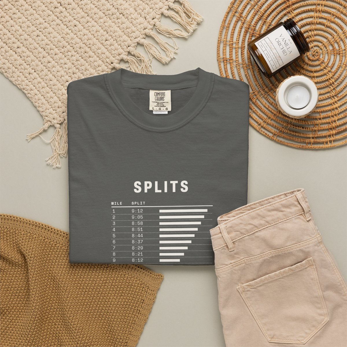 Saved the Best for Last Tee in Pepper, fabric and print detail