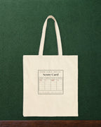 Score Card Tote in Natural, styled