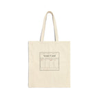 Score Card Tote in Natural, front view