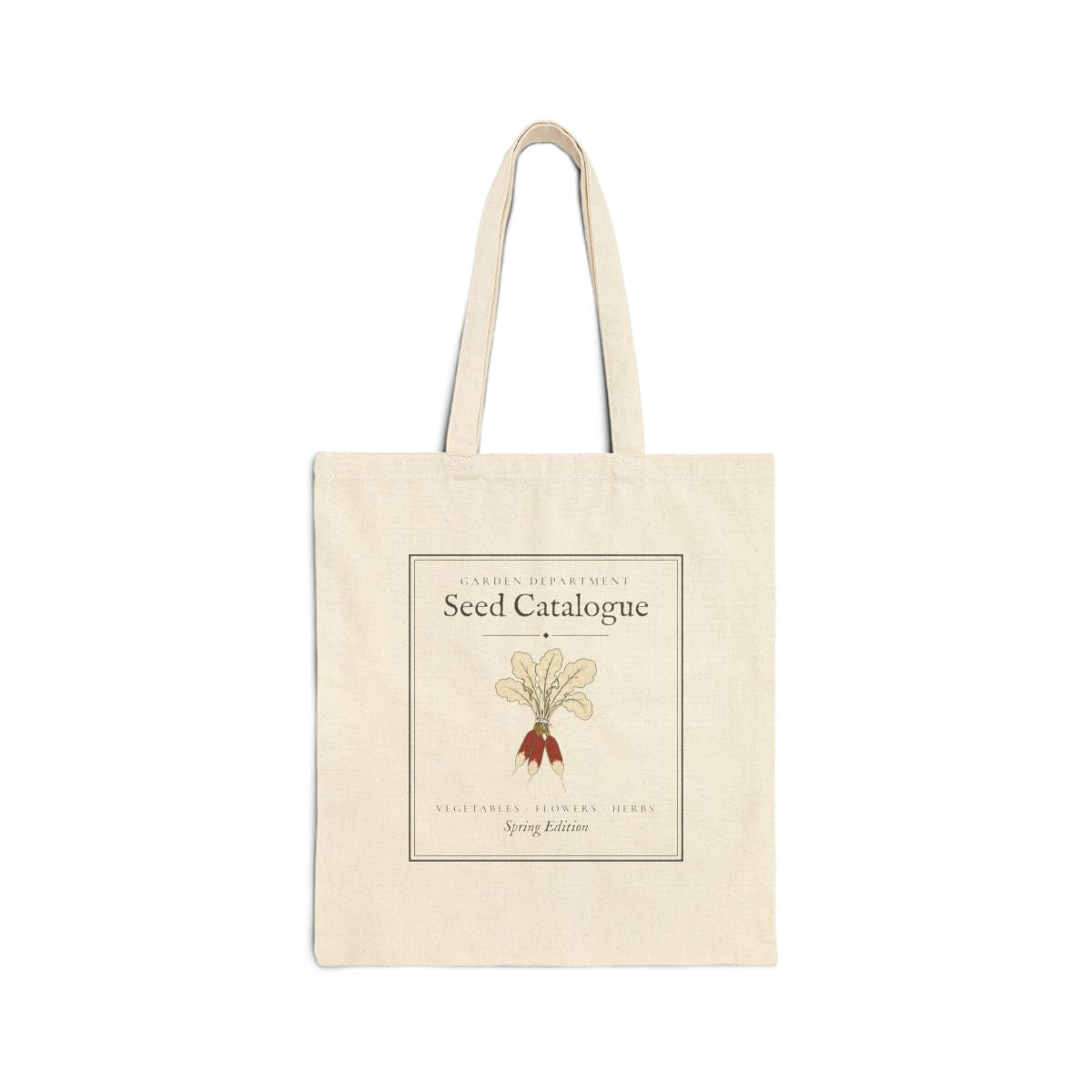 Seed Catalogue Tote in Natural, front view