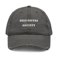 Seed Savers Dad Hat in Charcoal Grey, front view
