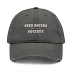 Seed Savers Dad Hat in Charcoal Grey, front view