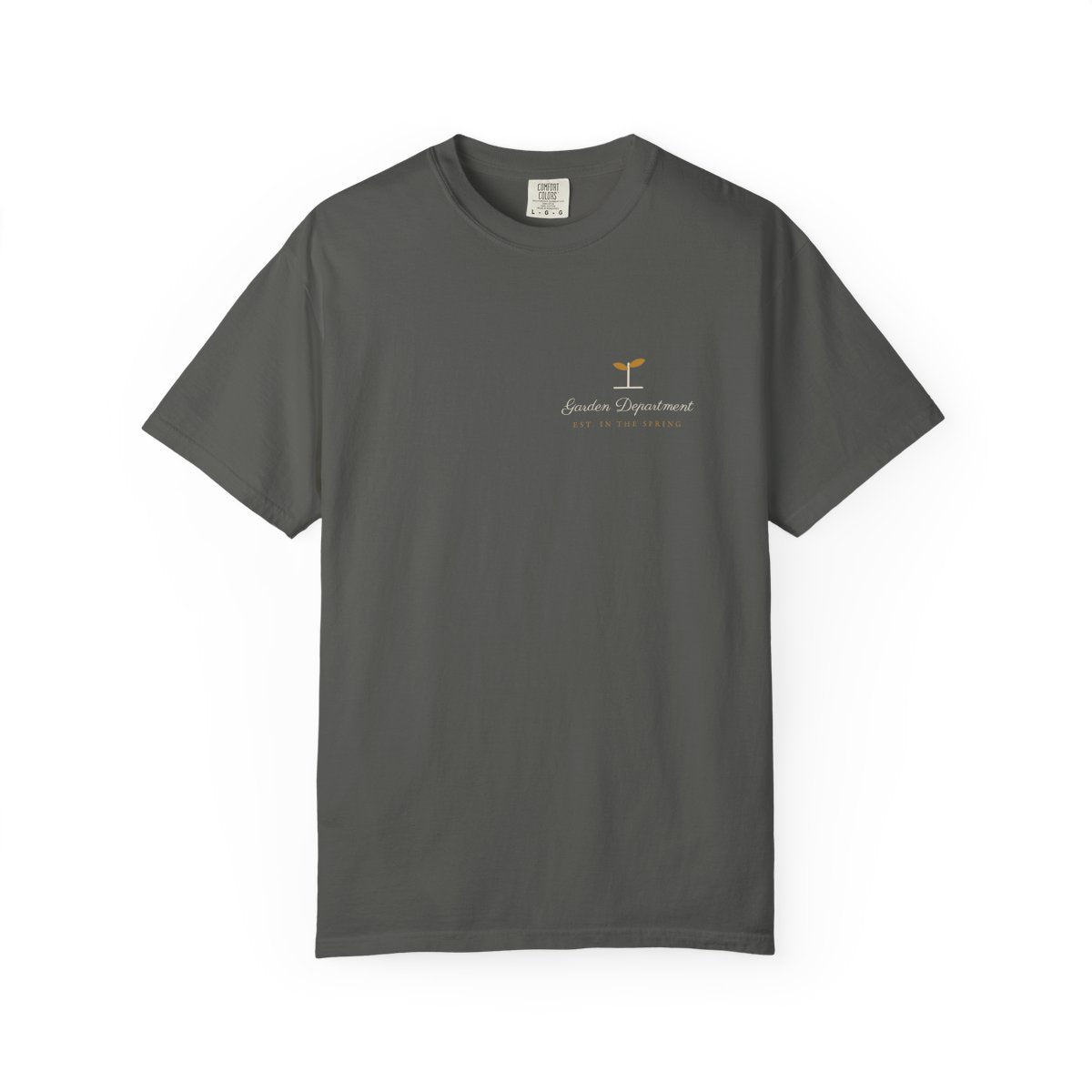 Seedling Tee in Pepper, front view
