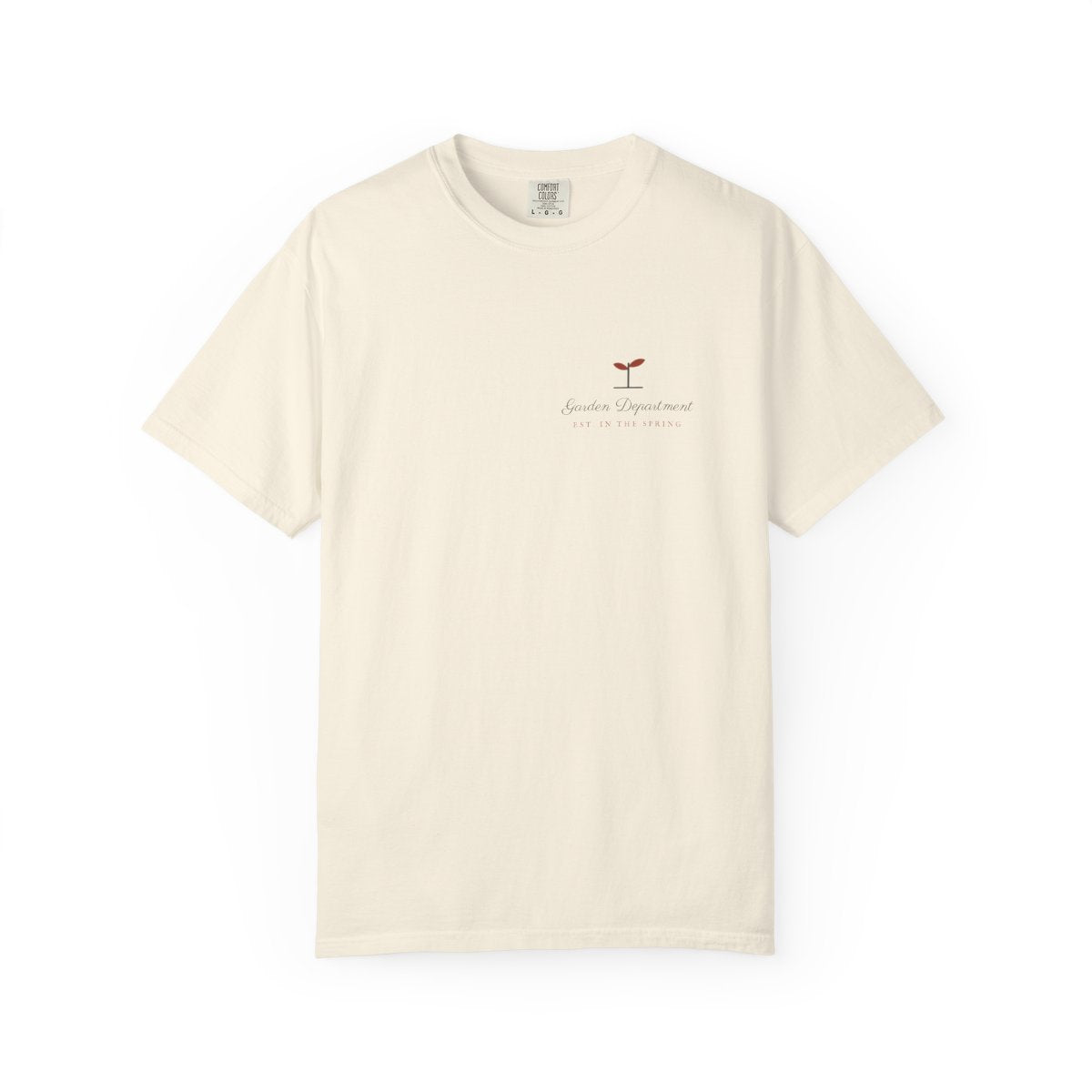 Seedling Tee in Ivory, front view