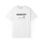 Shakeout Tee in White, front view