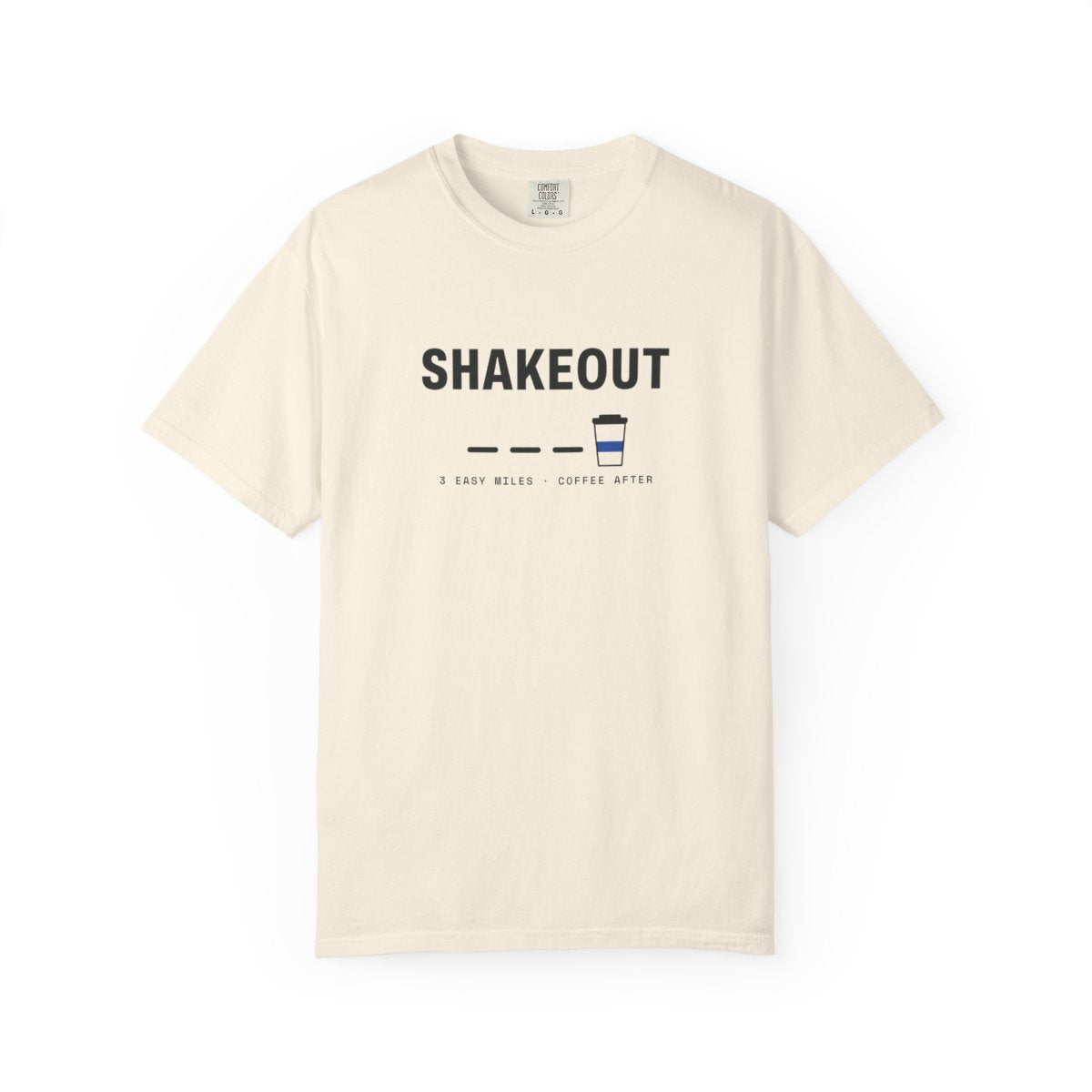 Shakeout Tee in Ivory, front view