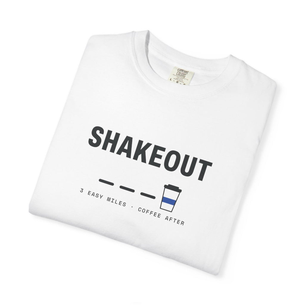 Shakeout Tee in White, folded