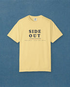 Side Out Tee in Butter, styled