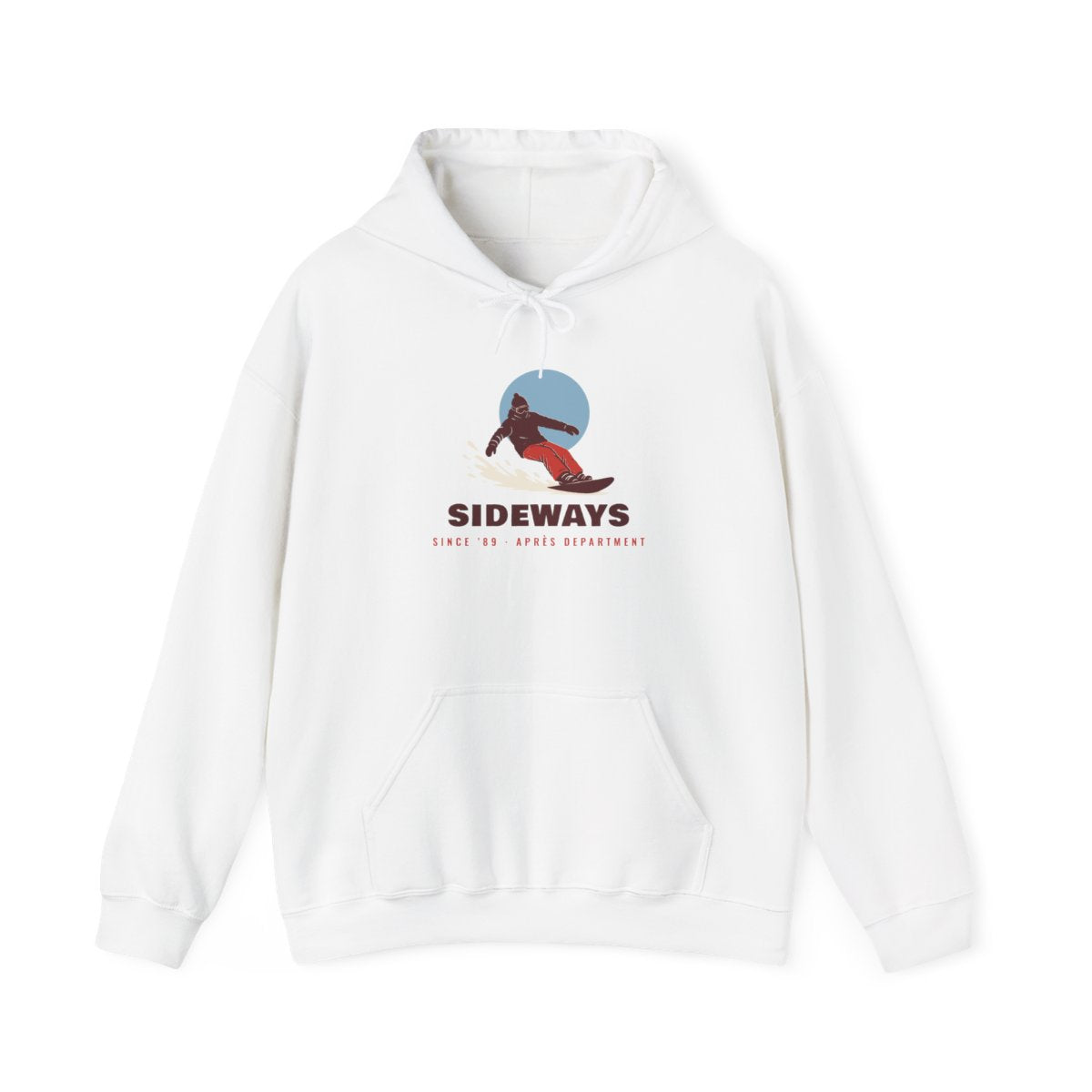 Sideways Since ’89 Hoodie in White, front view