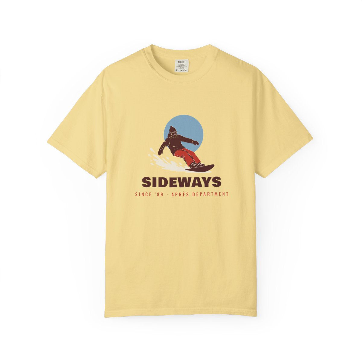 Sideways Since ’89 Tee in Butter, front view