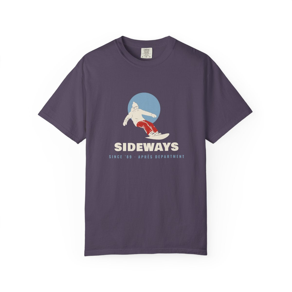 Sideways Since ’89 Tee in Wine, front view