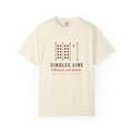 Singles Line Tee in Ivory, front view