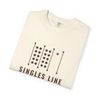 Singles Line Tee in Ivory, folded