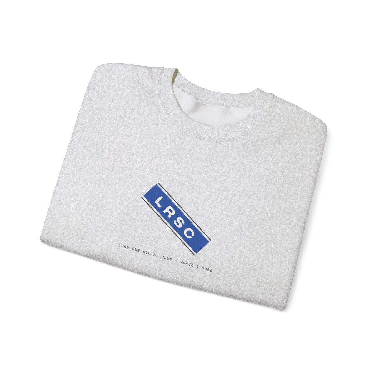 Singlet Sash Crewneck in Ash, folded
