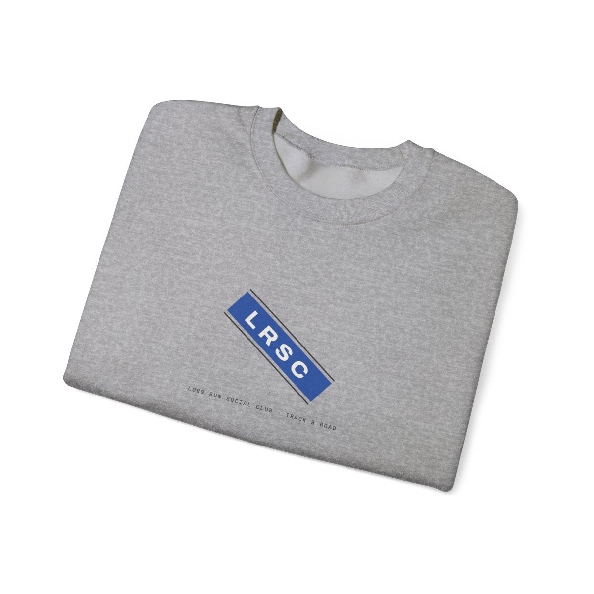 Singlet Sash Crewneck in Sport Grey, folded
