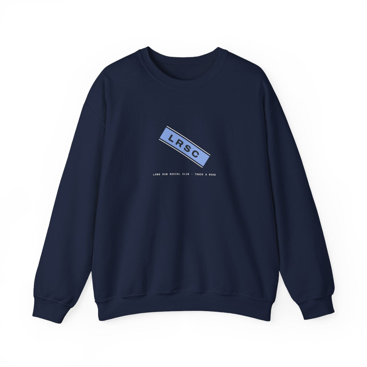 Singlet Sash Crewneck in Navy, front view