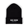 Ski Bum Emeritus Beanie in Black, front view