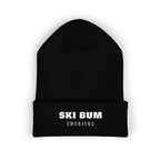 Ski Bum Emeritus Beanie in Black, front view