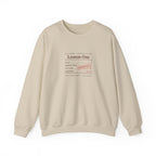 Ski School Report Crewneck in Sand, front view