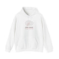 Skin Track Hoodie in White, front view