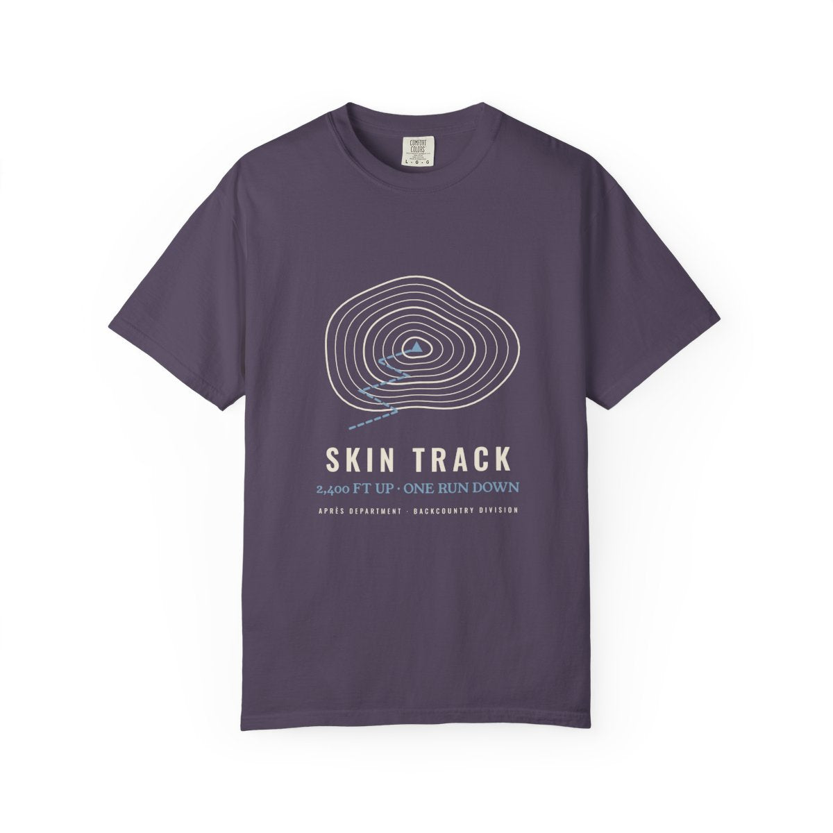 Skin Track Tee in Wine, front view