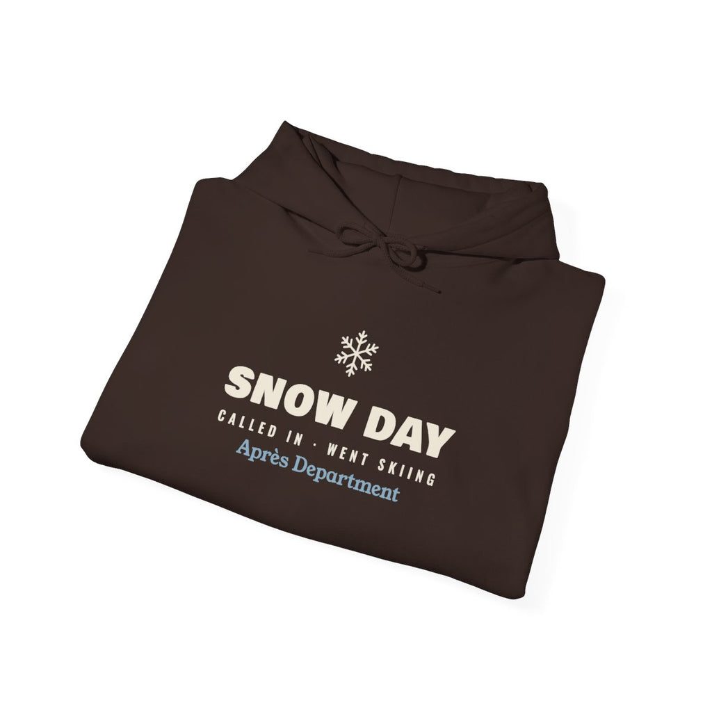 Snow Day Hoodie in Dark Chocolate, folded
