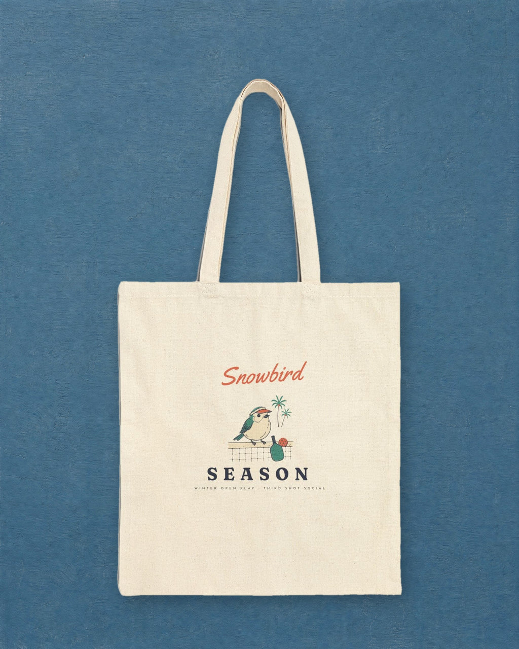 Snowbird Season Tote in Natural, styled