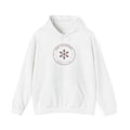 Snowfall Division Seal Hoodie in White, front view