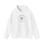 Snowfall Division Seal Hoodie in White, front view