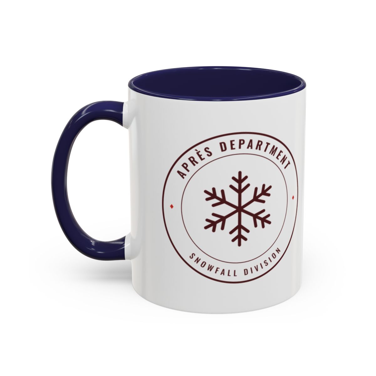 Snowfall Division Seal Mug in Navy, left side