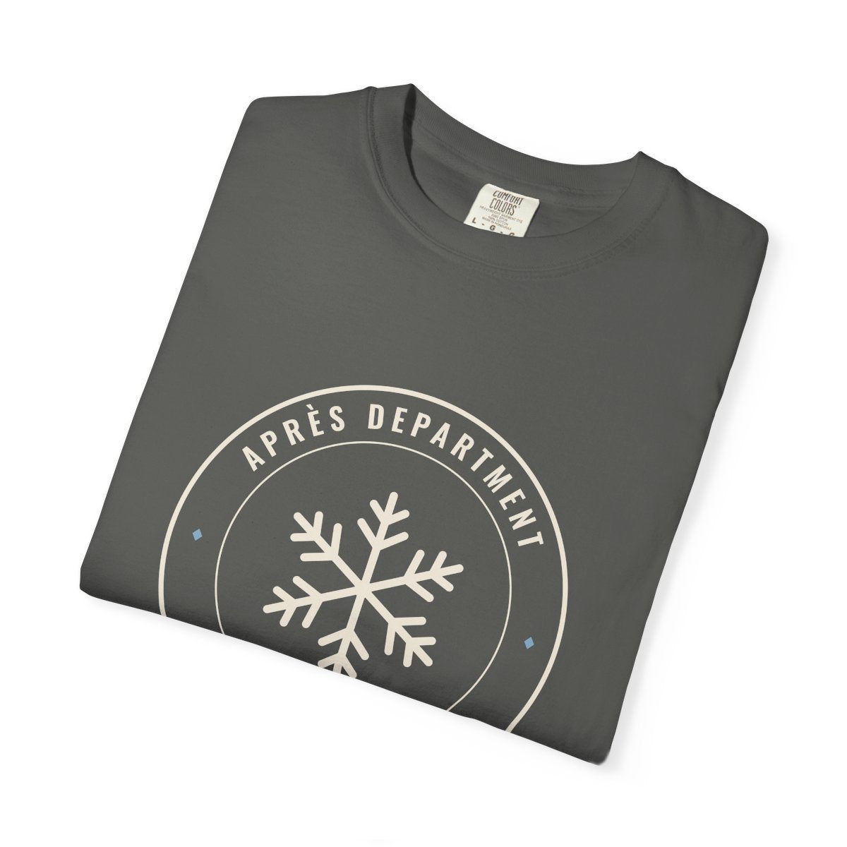 Snowfall Division Seal Tee in Pepper, folded
