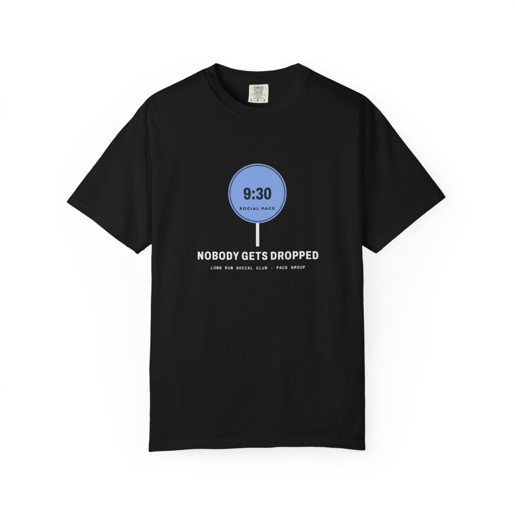 Social Pace Tee in Black, front view