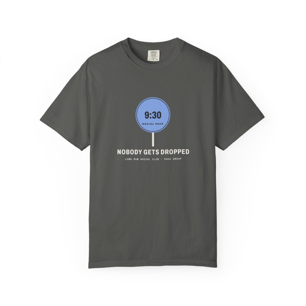 Social Pace Tee in Pepper, front view