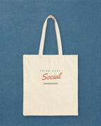 Social Tote in Natural, styled