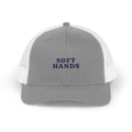 Soft Hands Trucker Hat in Heather Grey / White, front view