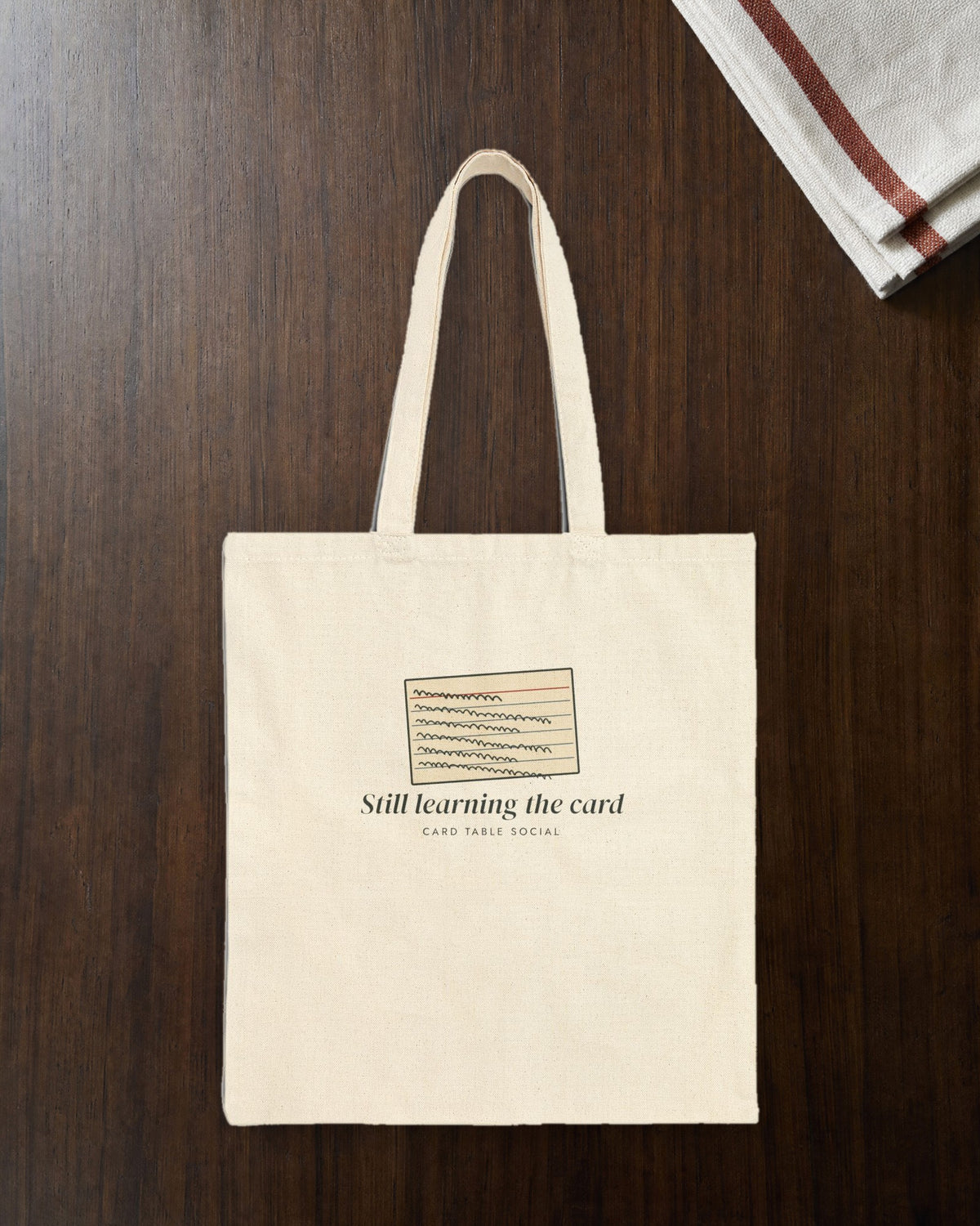 Still Learning the Card Tote in Natural, styled