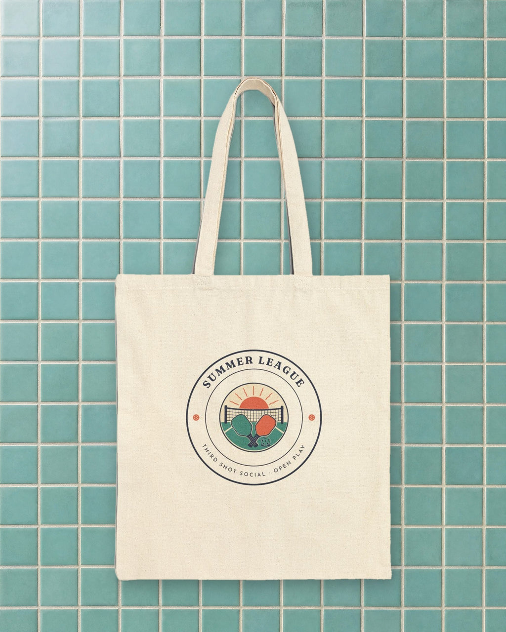 Summer League Tote in Natural, styled