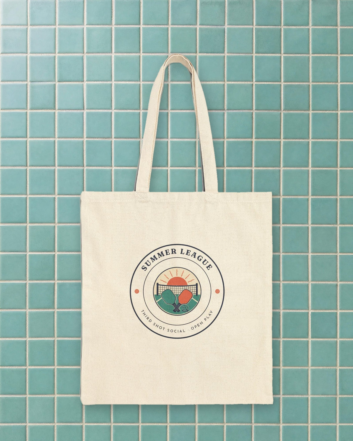 Summer League Tote in Natural, styled