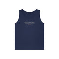 Sunday Doubles Tank in Navy, front view