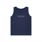 Sunday Doubles Tank in Navy, front view