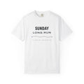 Sunday Long Run Tee in White, front view