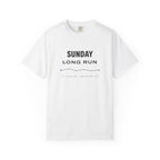 Sunday Long Run Tee in White, front view