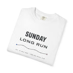 Sunday Long Run Tee in White, folded