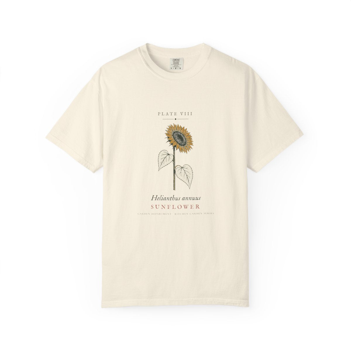 Sunflower Plate Tee in Ivory, front view