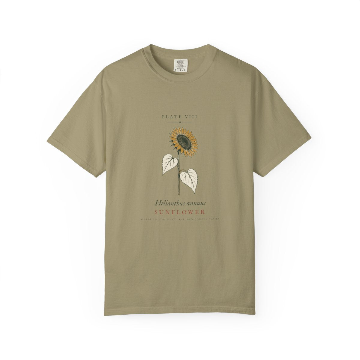 Sunflower Plate Tee in Khaki, front view